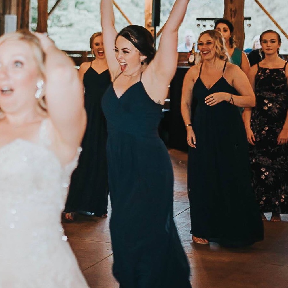 Navy Blue Bridesmaid Dress